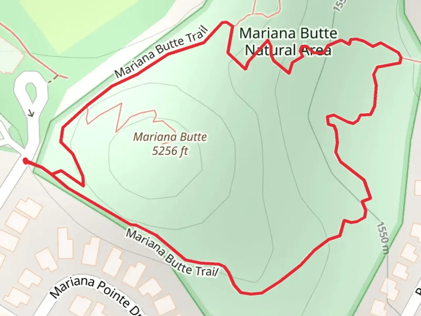 An image depicting the trail Mariana Butte Loop Trail and its surrounding area.