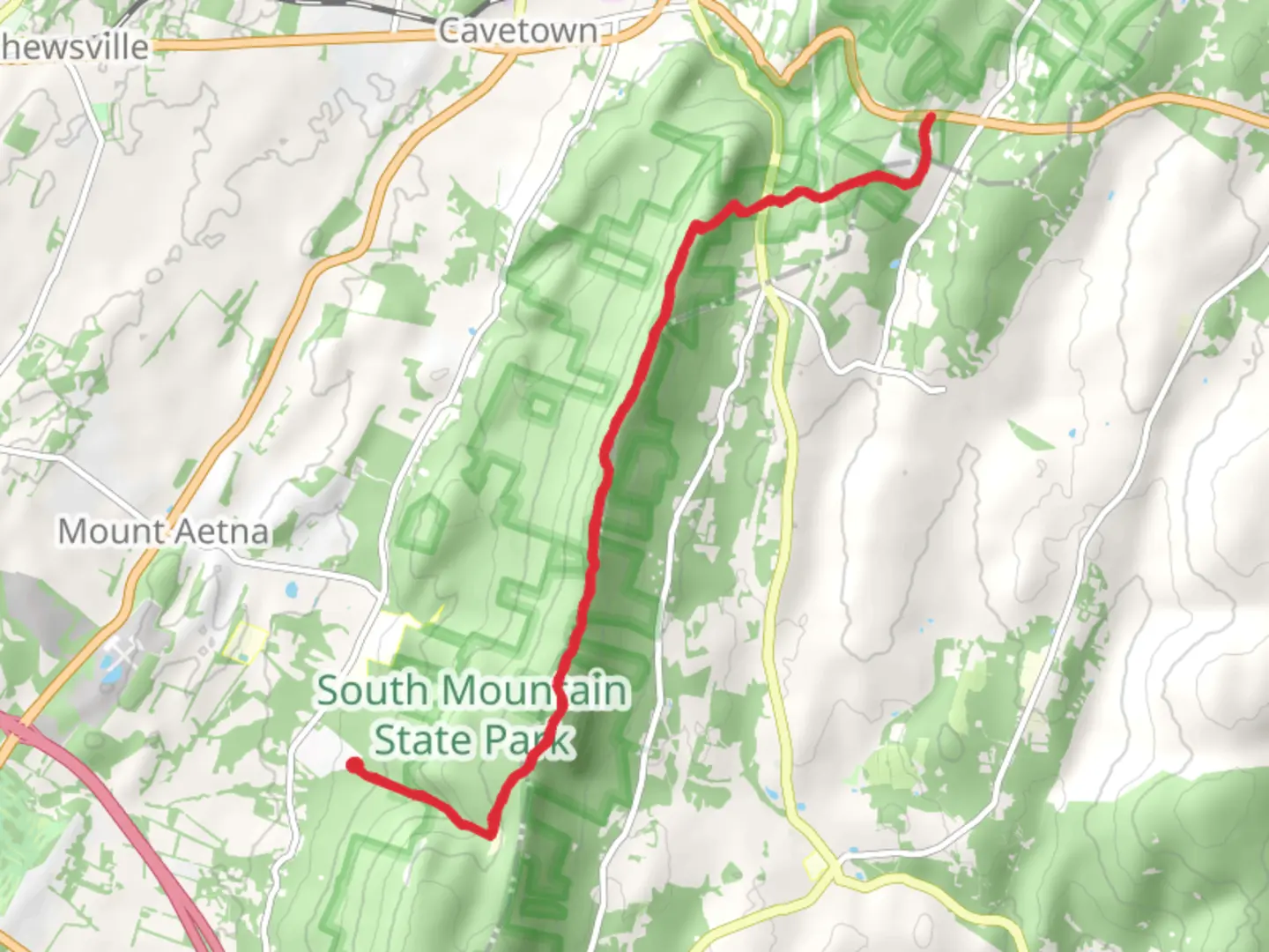 An image depicting the trail Thurston Griggs and Appalachian Trail and its surrounding area.