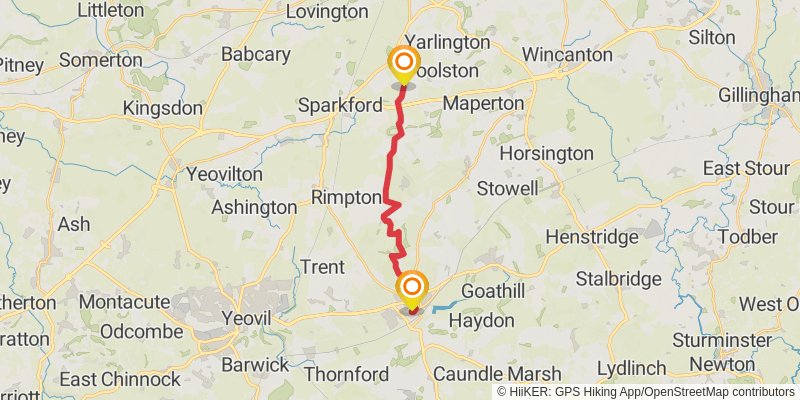 Boston to Abbotsbury via Macmillan Way stage 21 Map