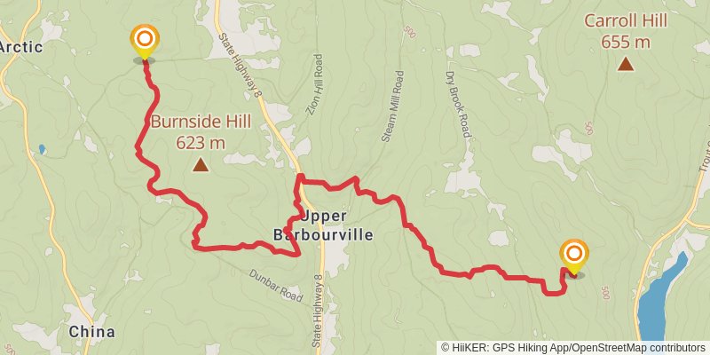 Finger Lakes Trail stage 44 Map