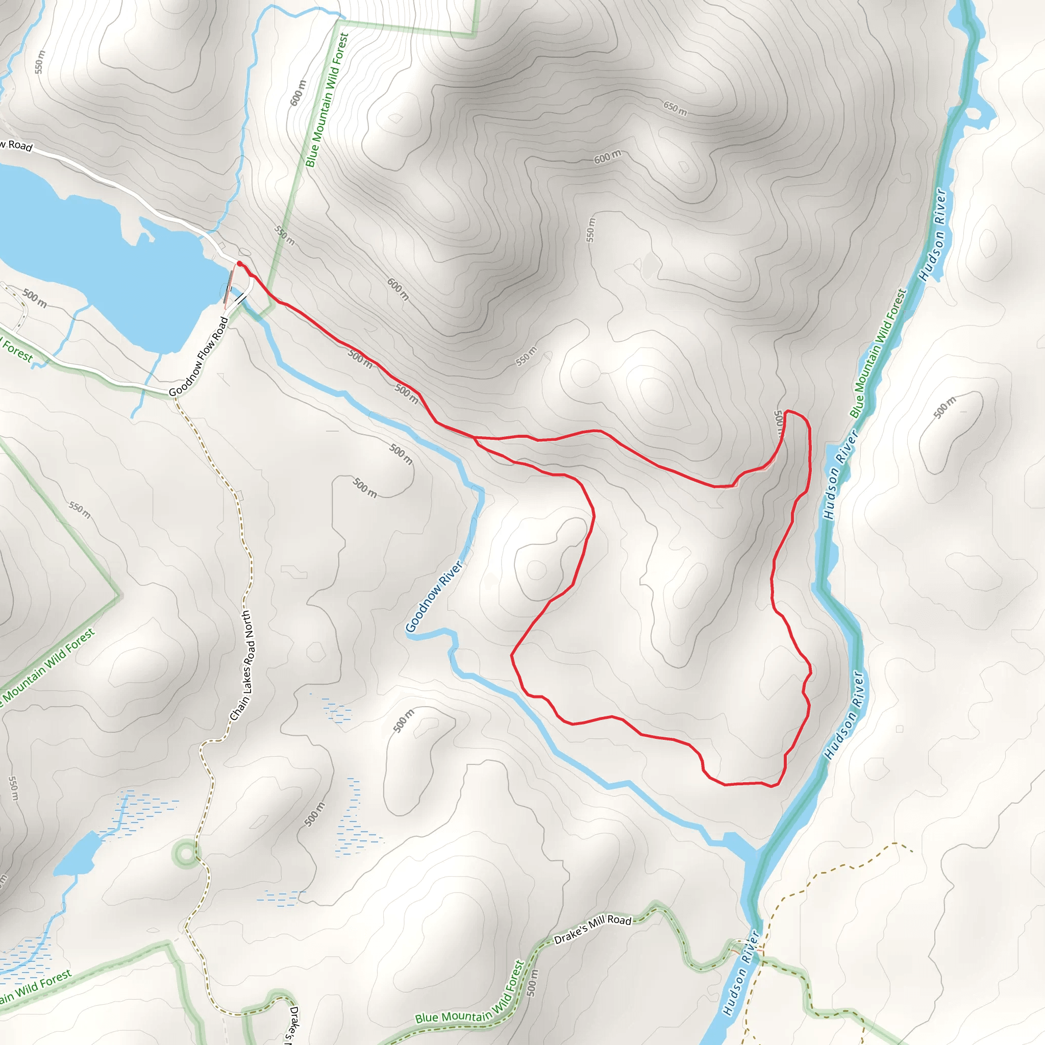 Upper Hudson Loop Trail mobile static map