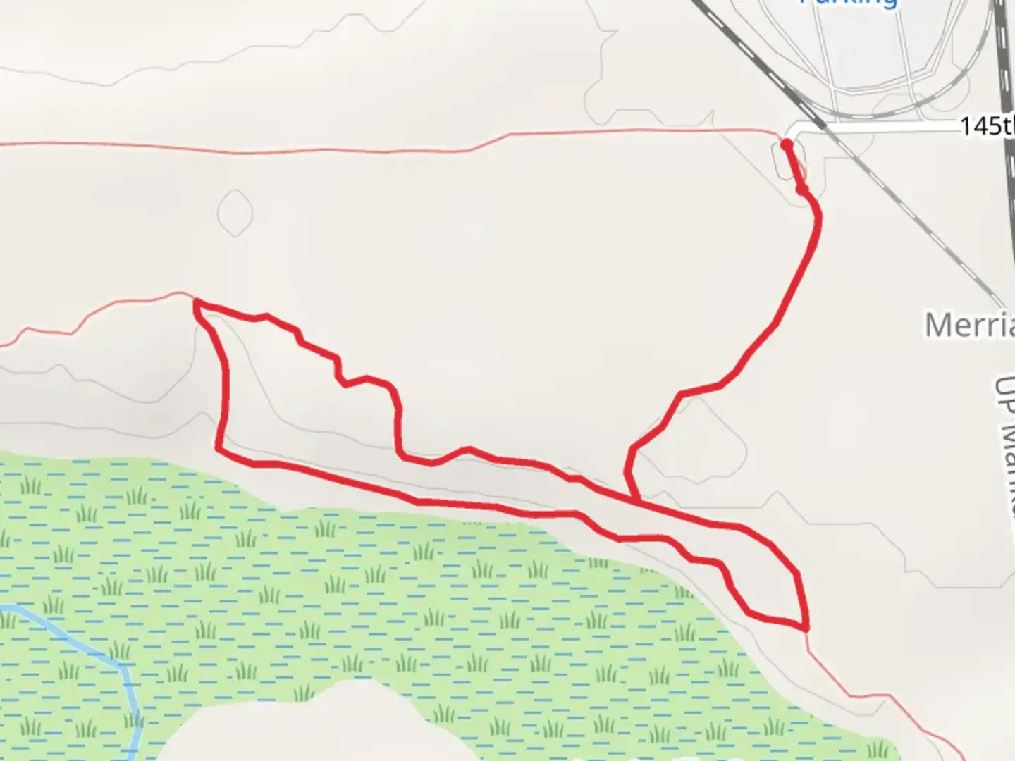 An image depicting the trail Mazomani Loop Trail and its surrounding area.