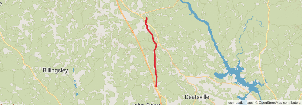 American Perimeter Trail - The South Primary stage 65 Map