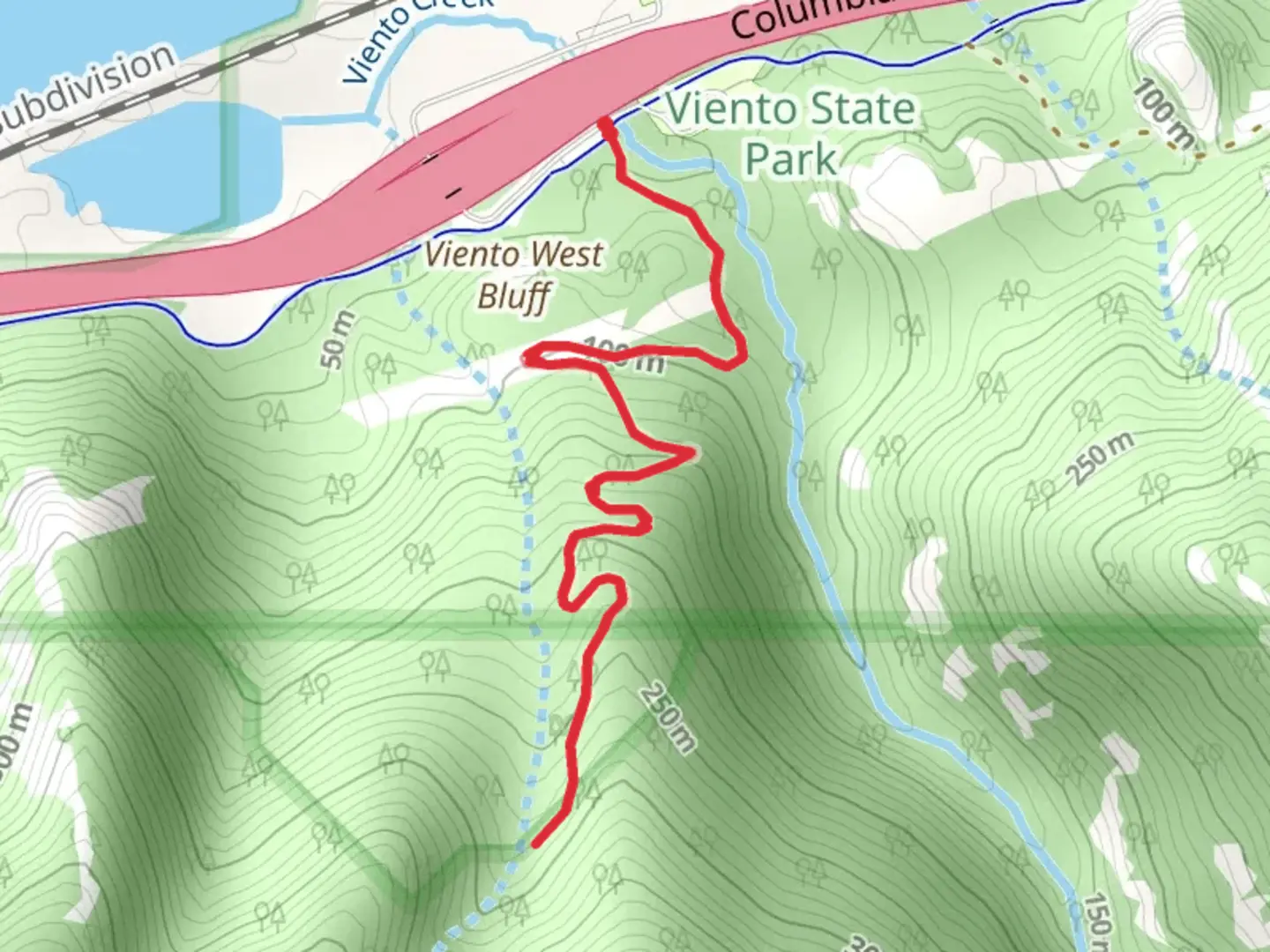 An image depicting the trail Walk along Viento Creek - South Campground and its surrounding area.