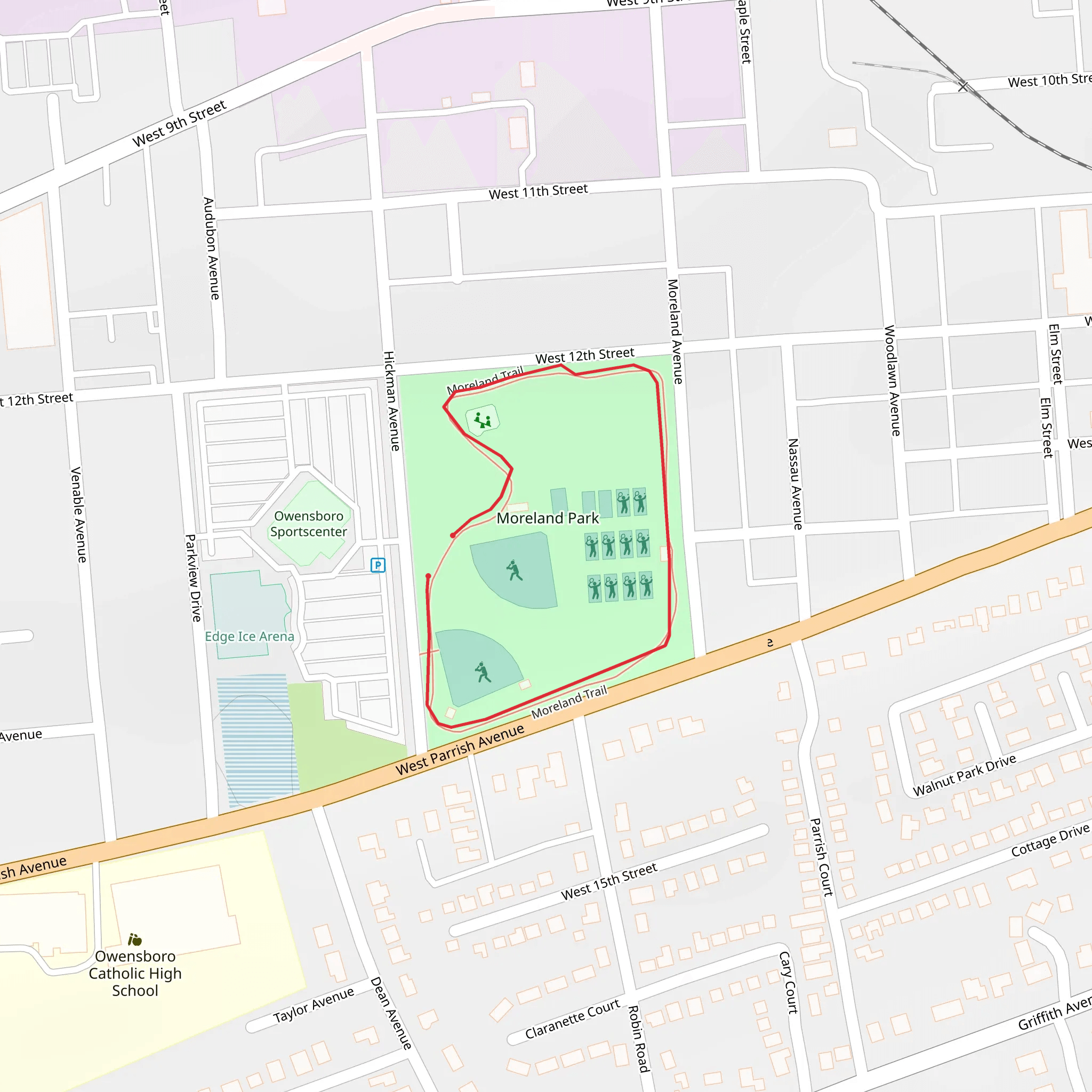 Moreland Loop mobile static map