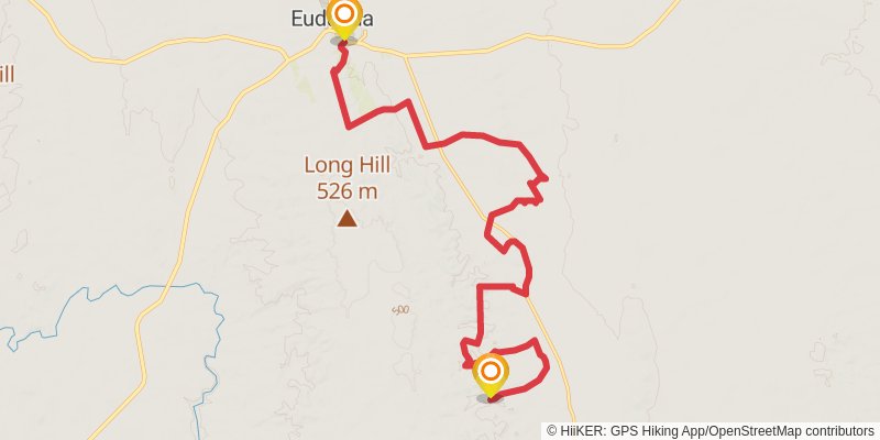 Lavender Federation Trail stage 10 Map