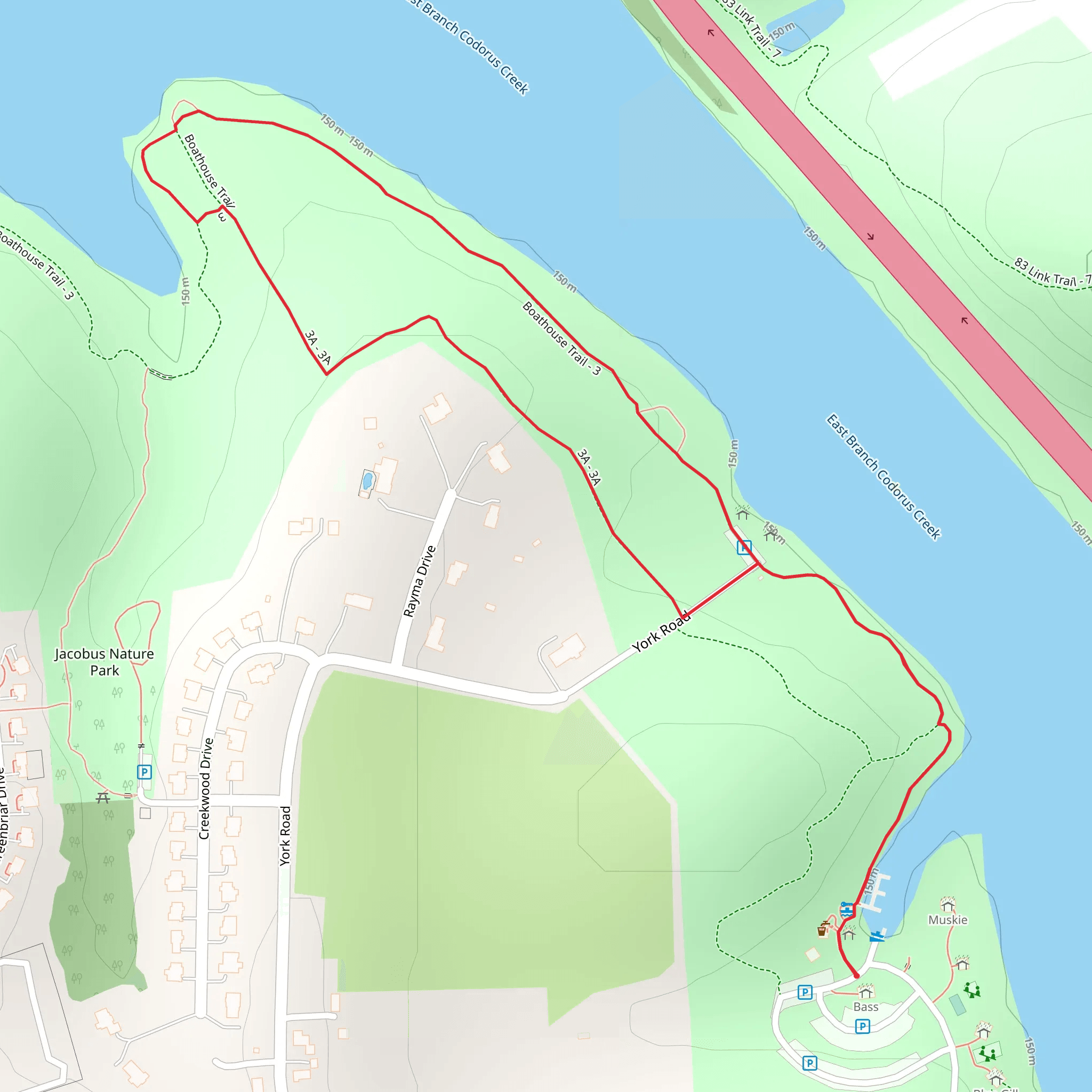 East Branch Codorus Creek Loop Trail from Hess Farm Road mobile static map