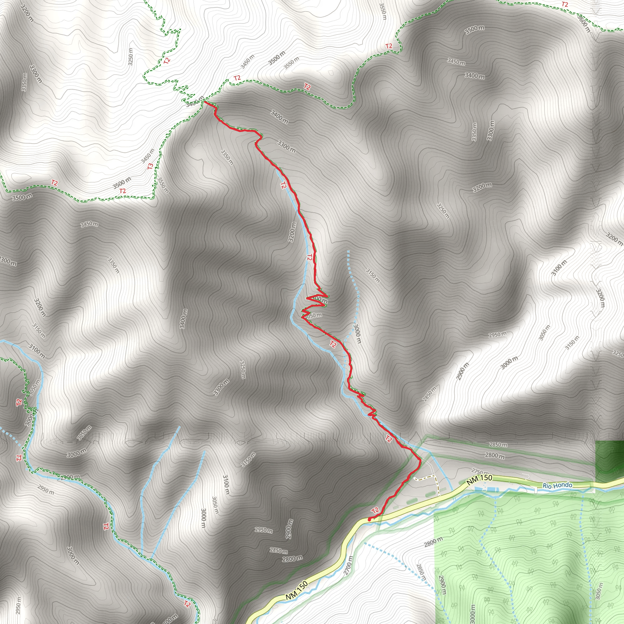 Gavilan Trail mobile static map