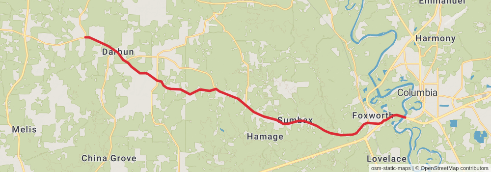 American Perimeter Trail - The South Primary stage 27 Map