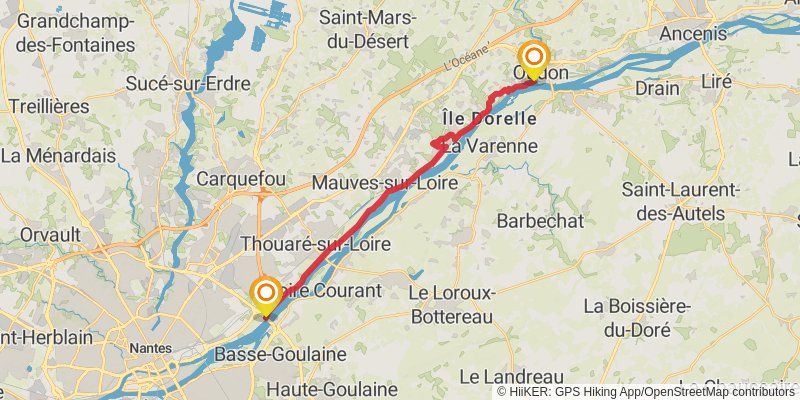 GR 3 - Vallee De La Loire stage 57 Map