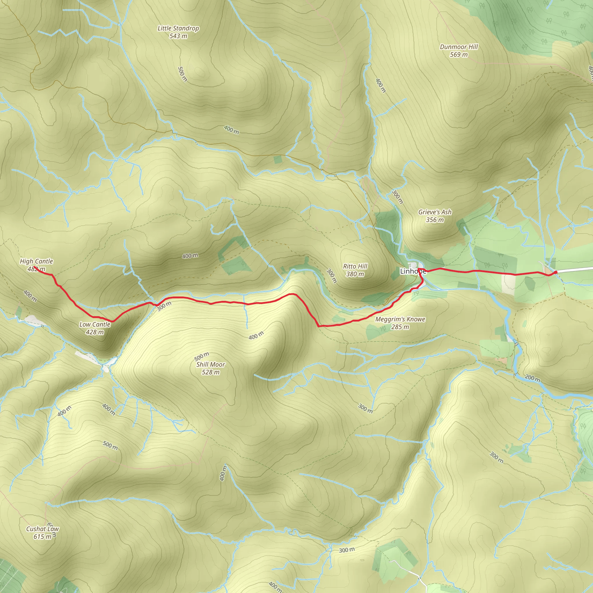 High Cantle mobile static map