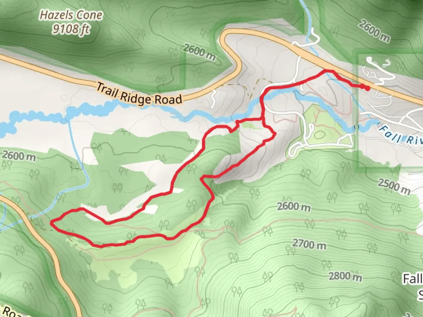 An image depicting the trail Little Horseshoe Park Loop Trail and its surrounding area.