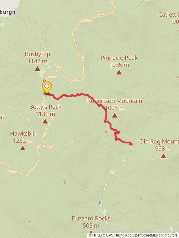 Old Rag Road Trail Madison County Virginia