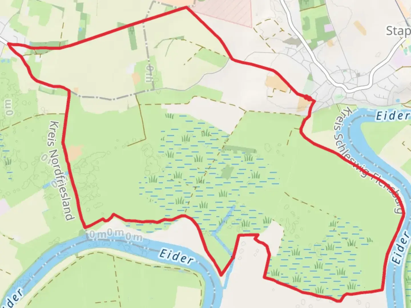 An image depicting the trail Rundwanderweg Tour 1 and its surrounding area.