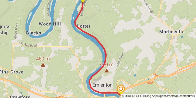 North Country Trail - Pennsylvania stage 9 Map