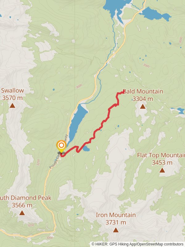 Meadows Trail from Joe Wright Reservoir