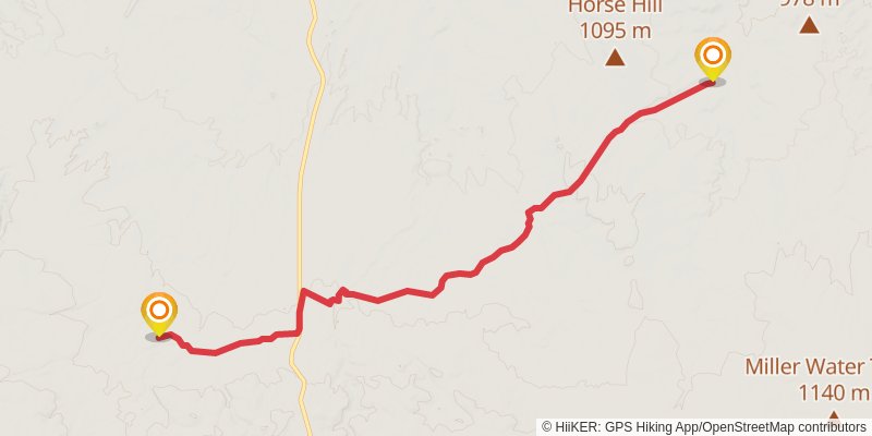 Ultra Pedestrian North Loop stage 75 Map
