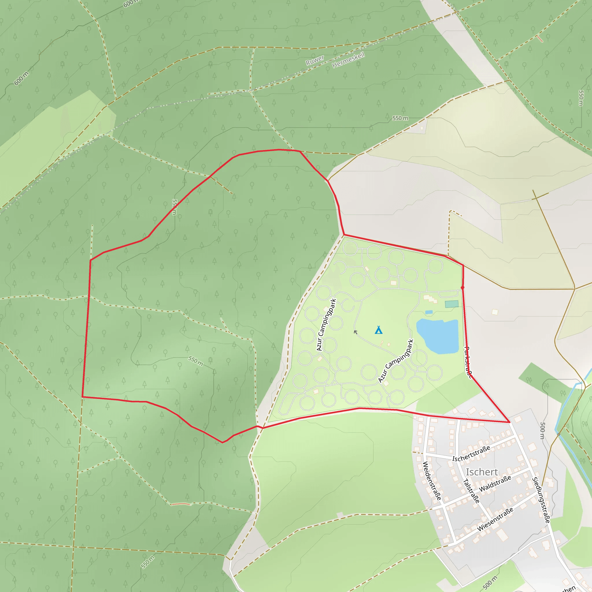Hohe Wurzel Loop mobile static map