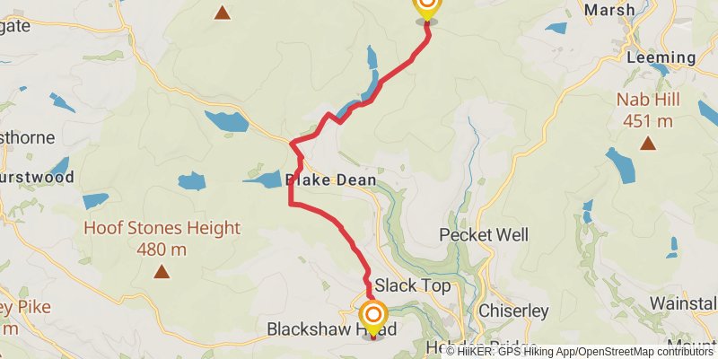 Middleton in Teesdale to Dover Walk stage 9 Map