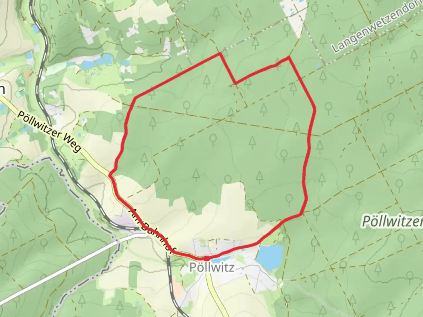 An image depicting the trail Rundweg Nord and its surrounding area.