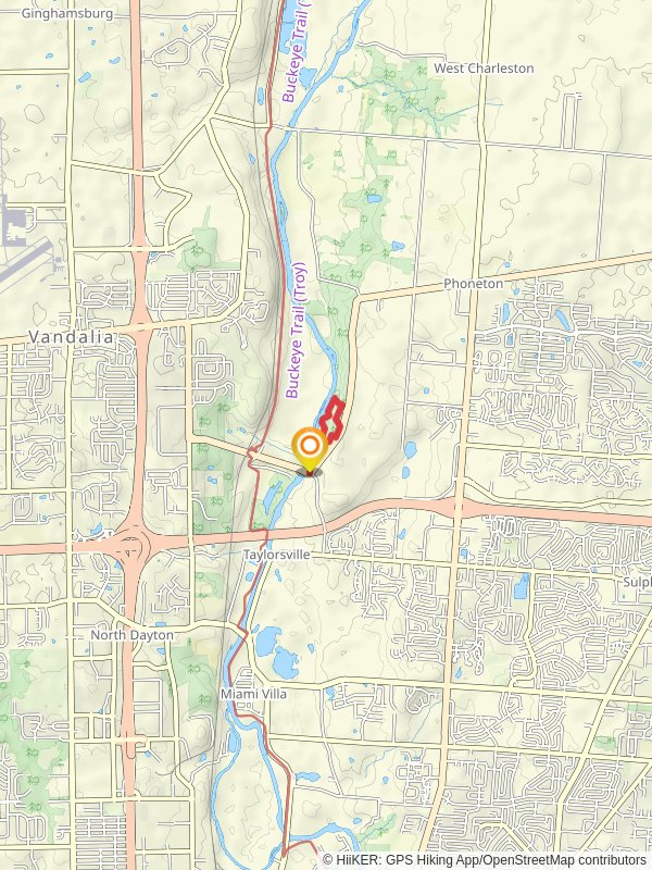 Green and Yellow Loop Trail via Dam Connector