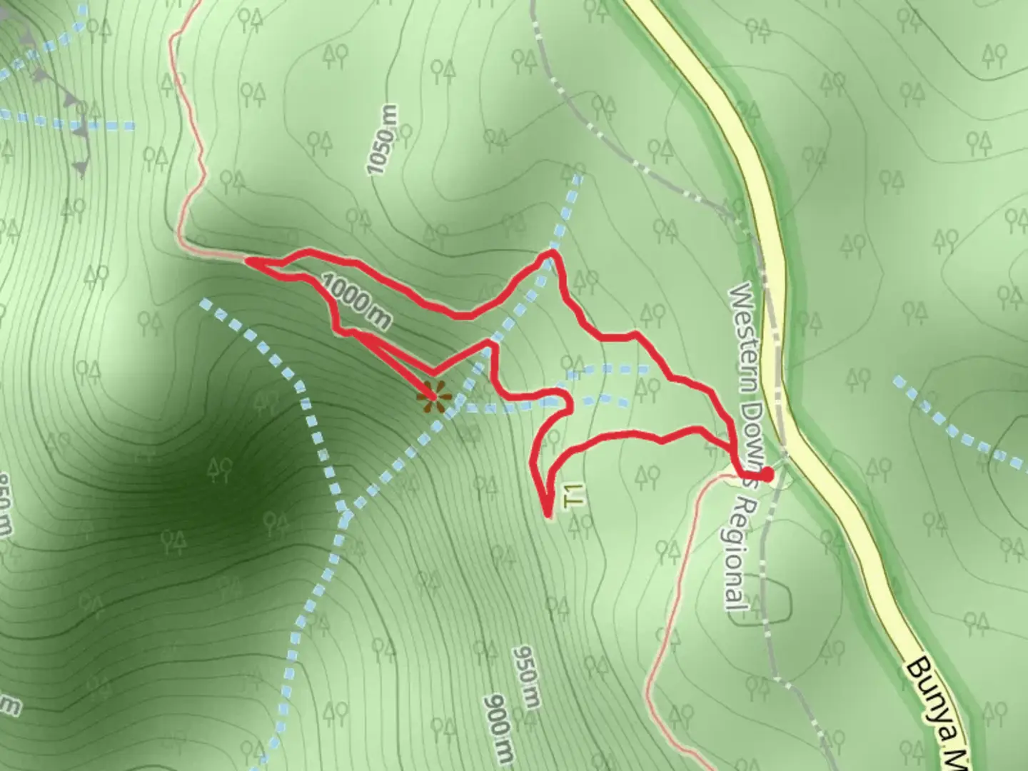 An image depicting the trail Koondaii Circuit Lookout Track and its surrounding area.