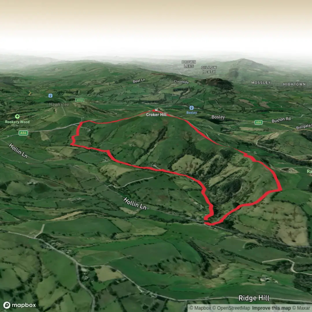 An image depicting the trail Croker hill and Sutton Common Circular and its surrounding area.