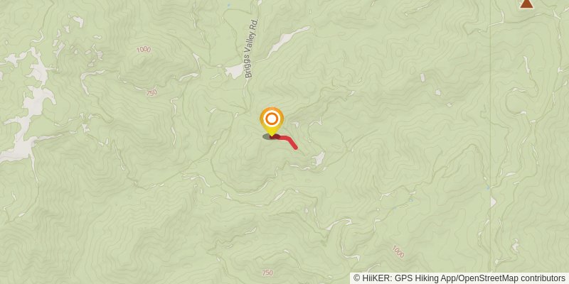 Secret Way Trail spur 1 Map