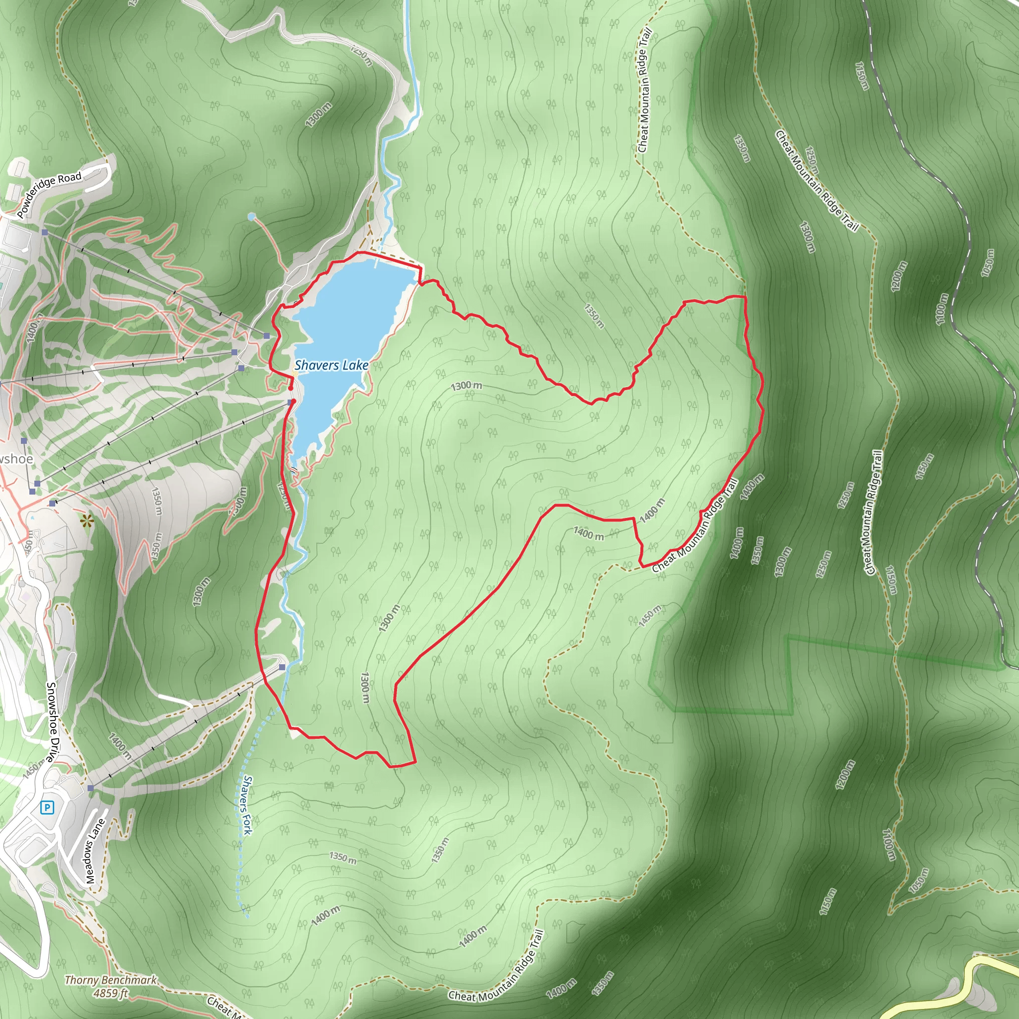 Bail Out and 6000 Steps Loop Trail mobile static map