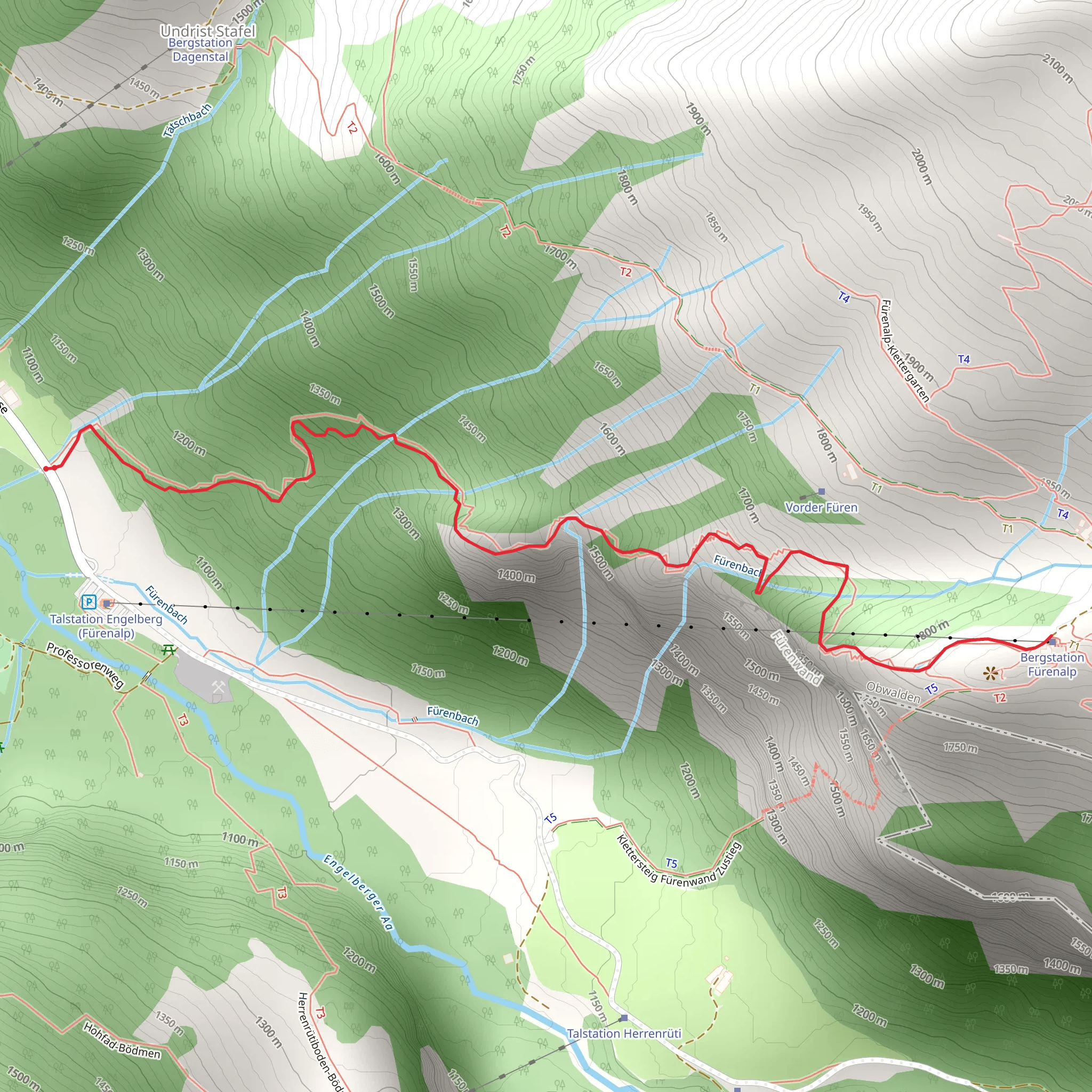 Hohmatt Trail mobile static map