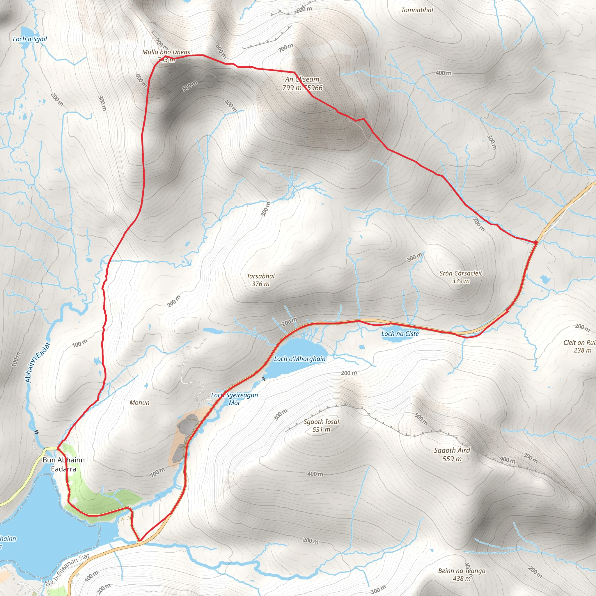An Cliseam - Isle of Harris mobile static map