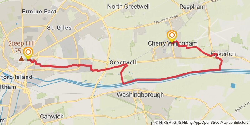 Towers Way stage 8 Map