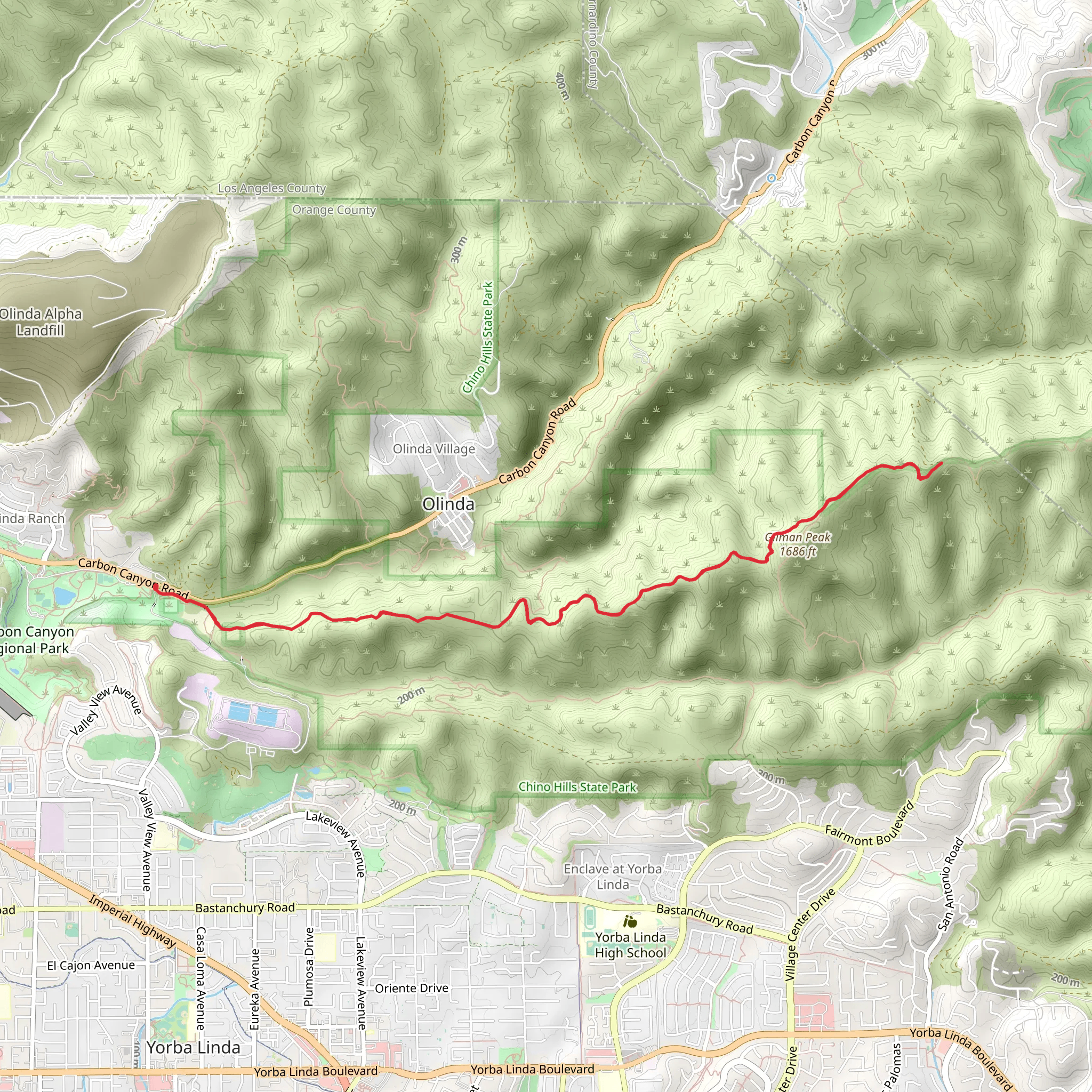 Gilman Peak mobile static map