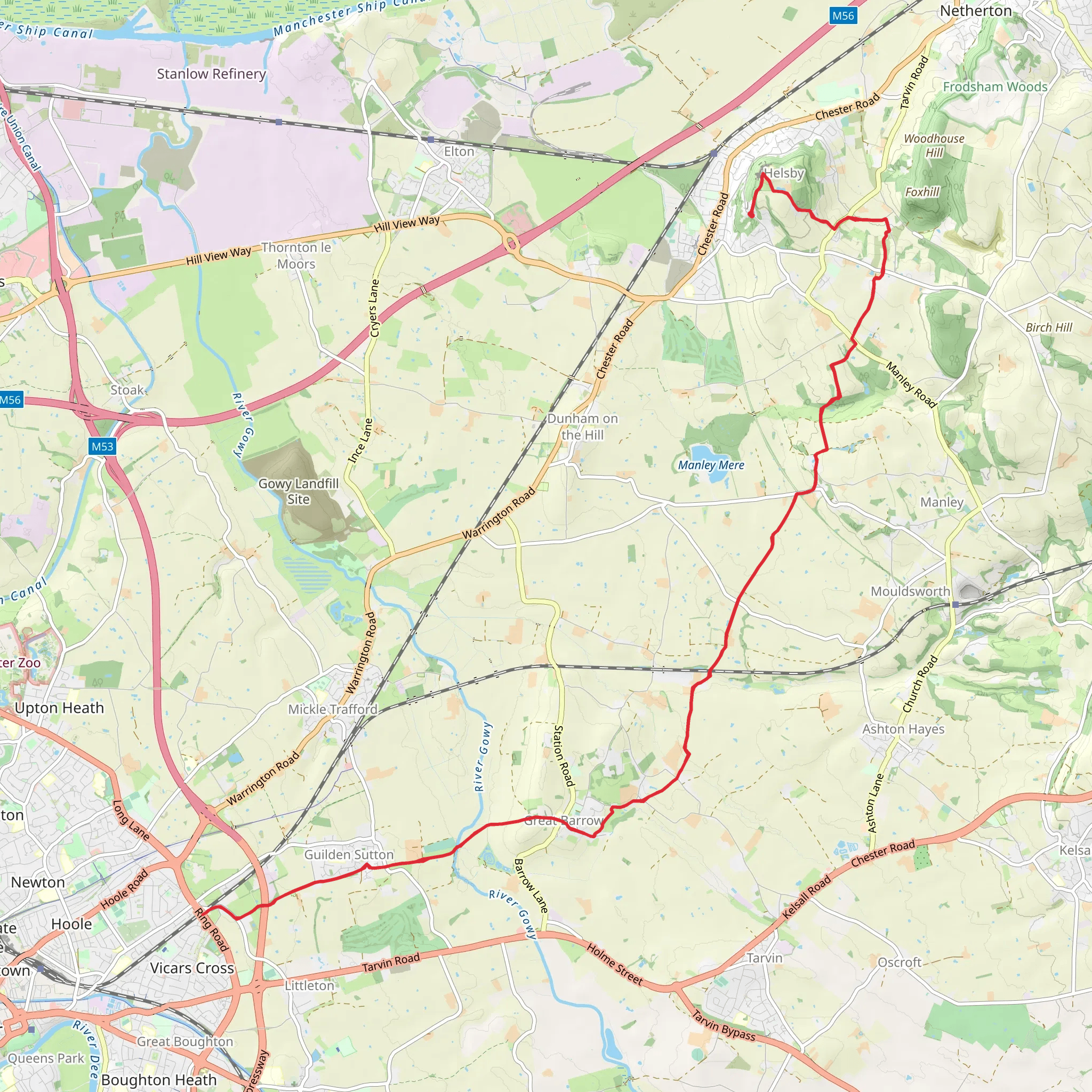 Longster Trail mobile static map