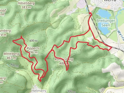 Vogelherdsfichte and Burgruine Frankenberg Loop