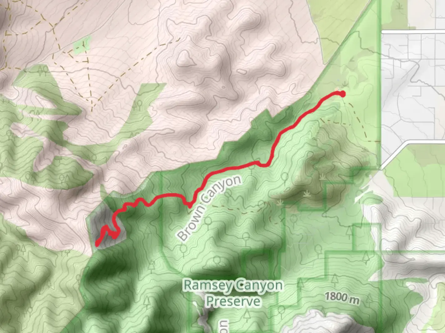 An image depicting the trail Pomona Mine Trail and its surrounding area.