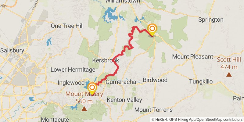 Heysen Trail stage 15 Map