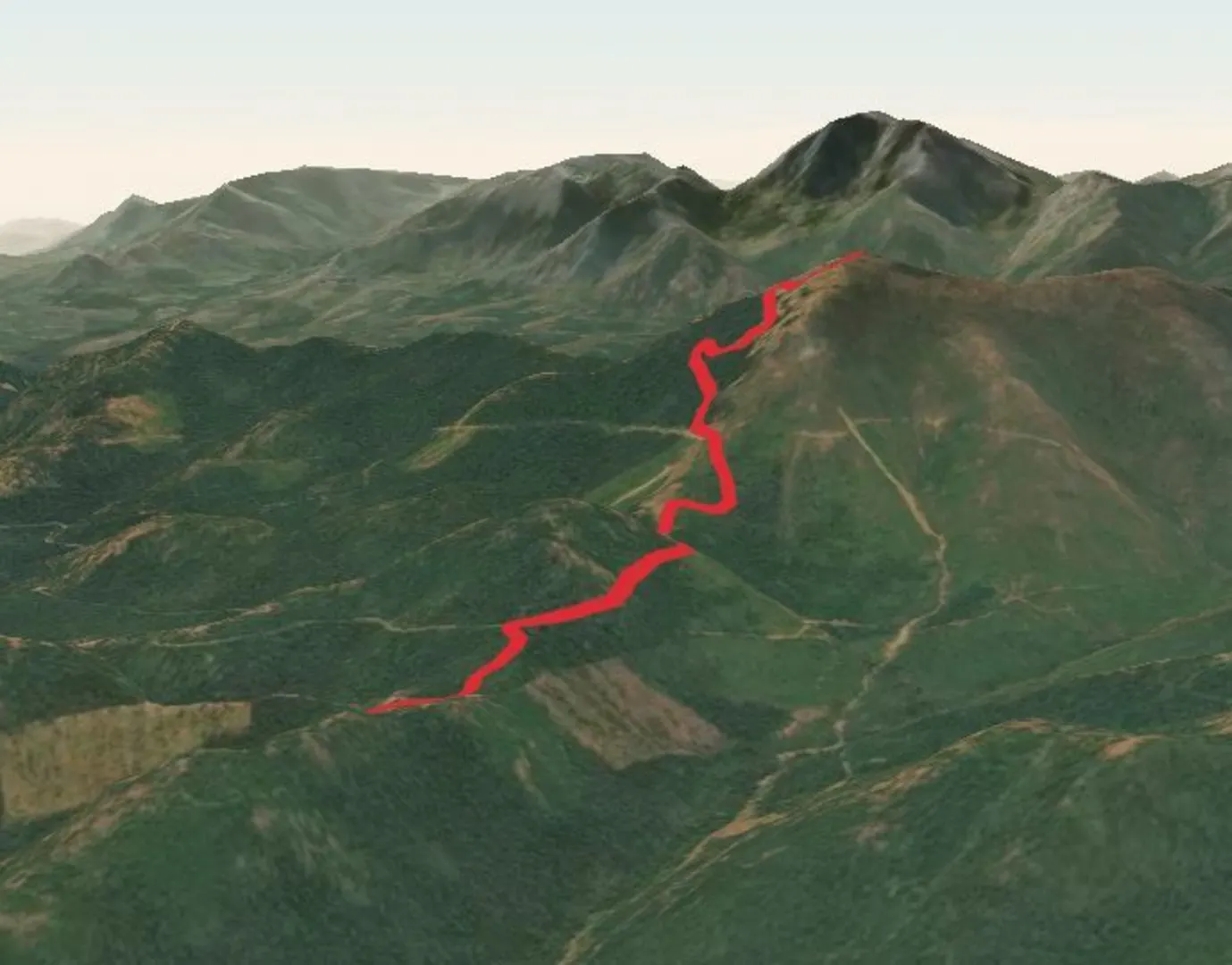 An image depicting the trail Muckamuck Trail and its surrounding area.