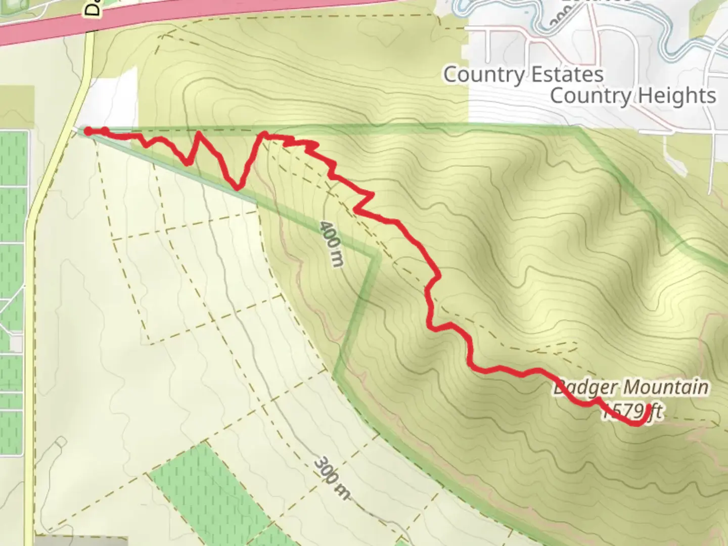 An image depicting the trail Badger Mountain via SKyline Trail and its surrounding area.