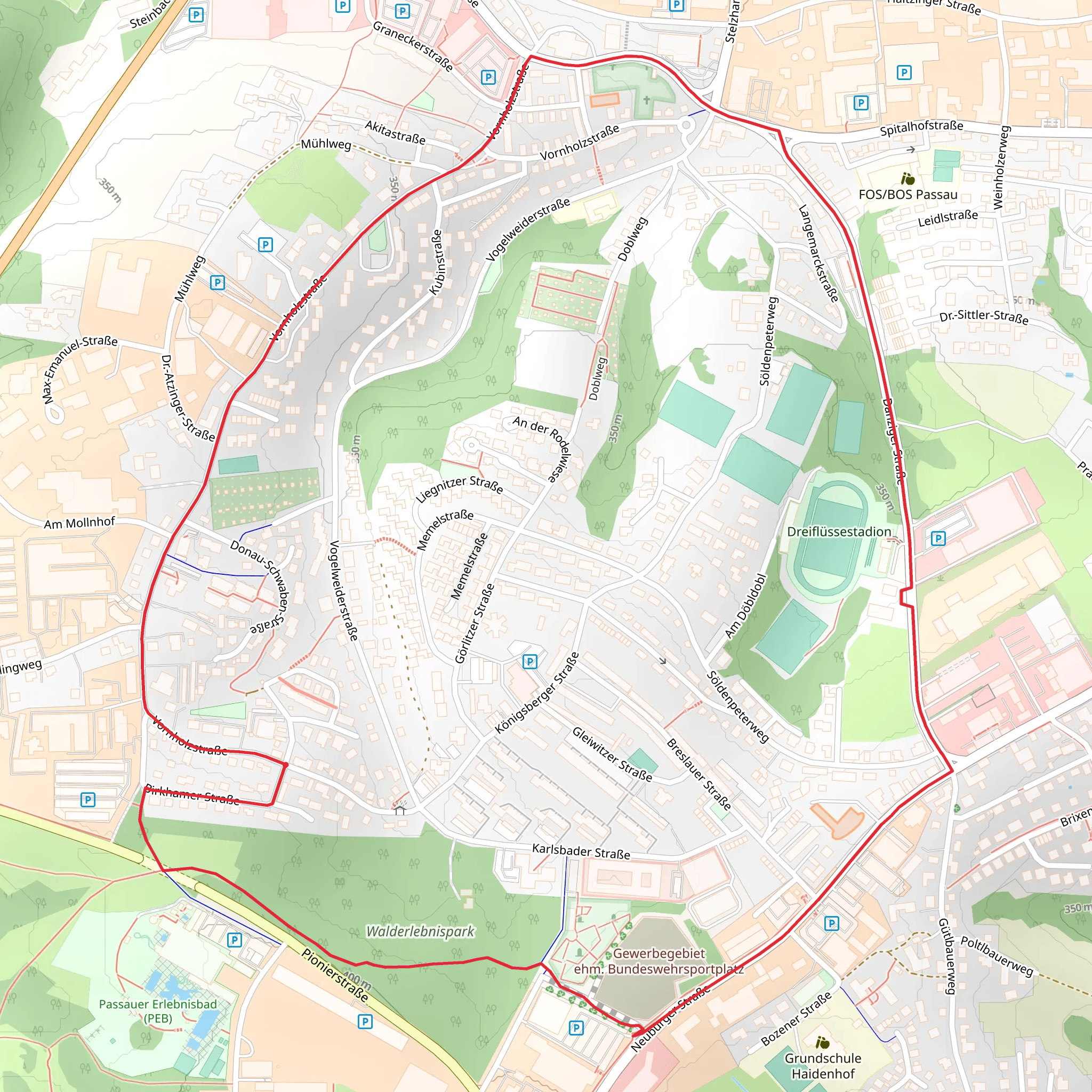 Haidenhof Loop - Auerbach mobile static map