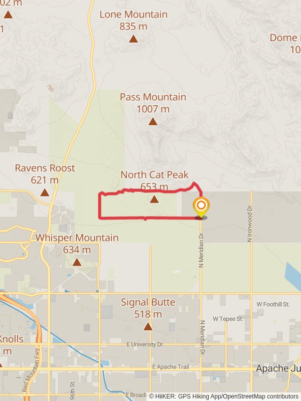 Meridian, Blevins and Pass Mountain Loop Trail