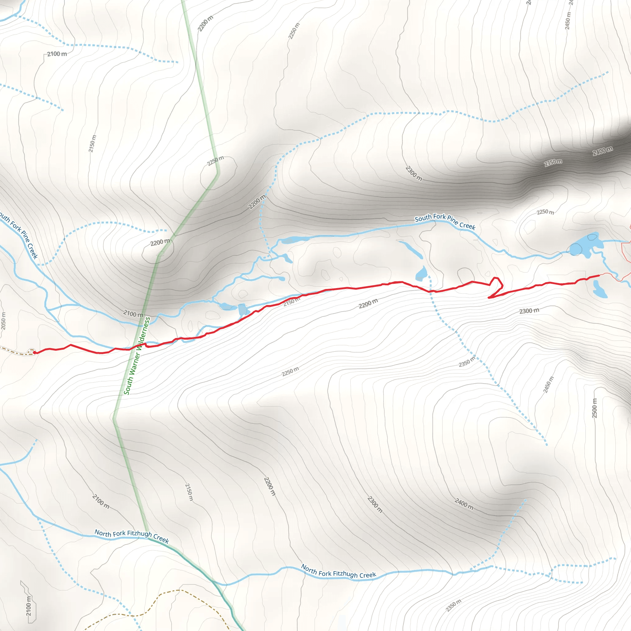 Pine Creek Trail mobile static map