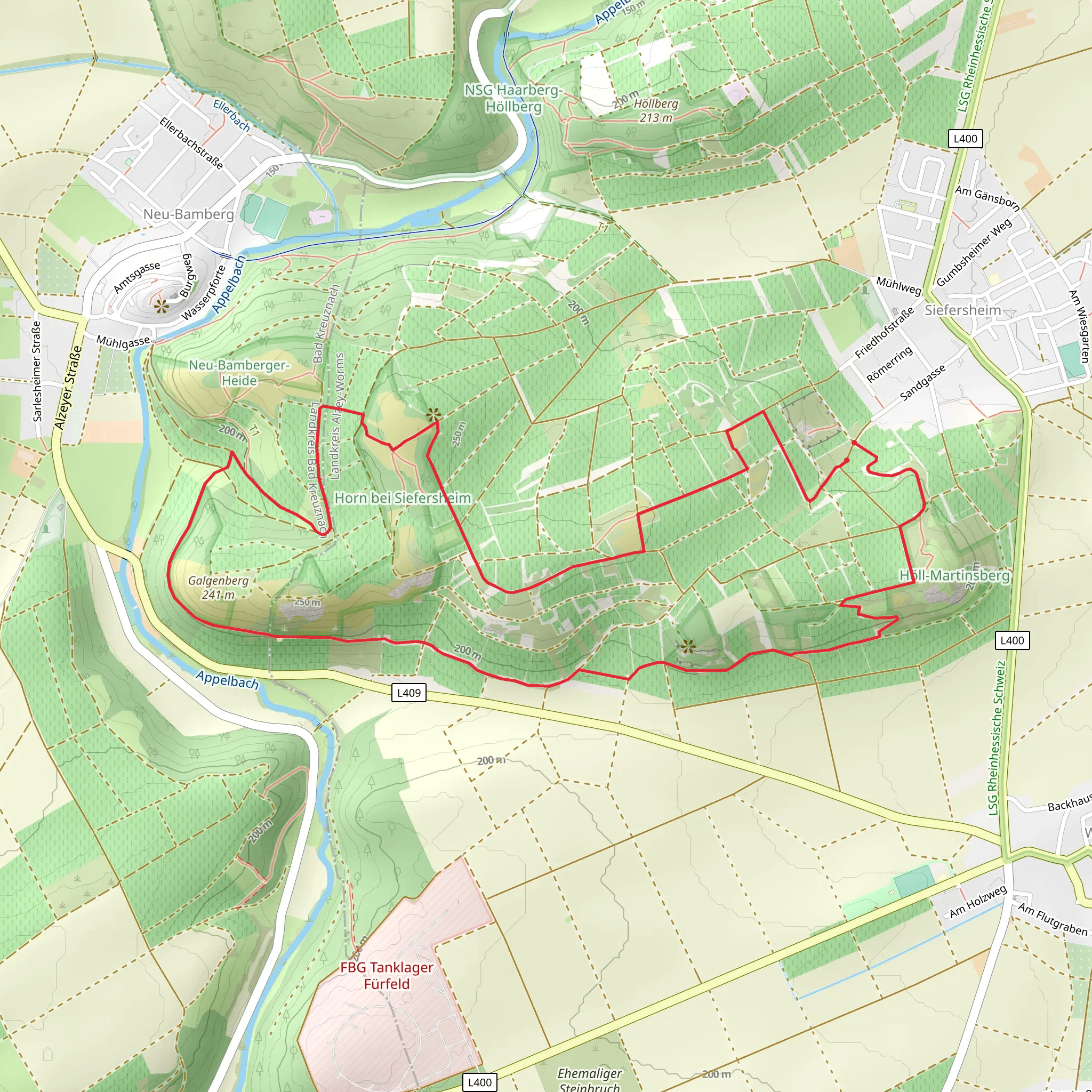 Hiwweltour Heideblick mobile static map