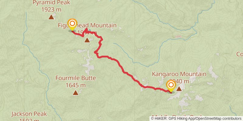 Bigfoot Trail stage 26 Map