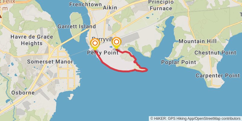 Mason - Dixon Trail alt 2 Map