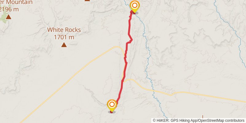 Hayduke Trail alt 8 Map