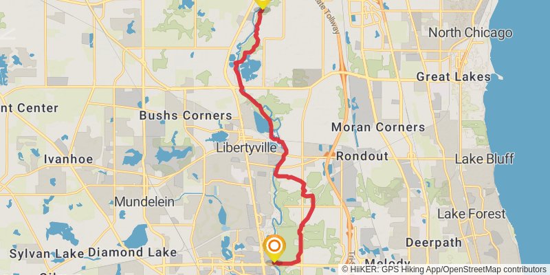 Des Plaines River Trail stage 2 Map