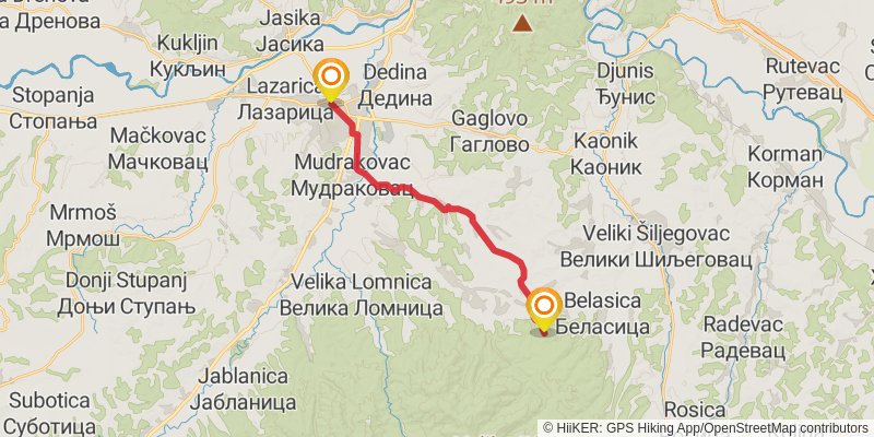 Sultans Trail stage 62 Map