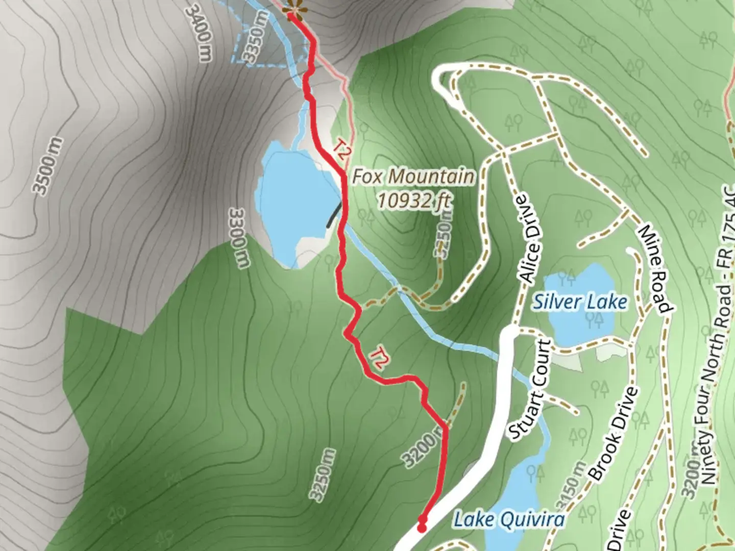 An image depicting the trail Saint Mary's Glacier and Saint Mary's Lake and its surrounding area.