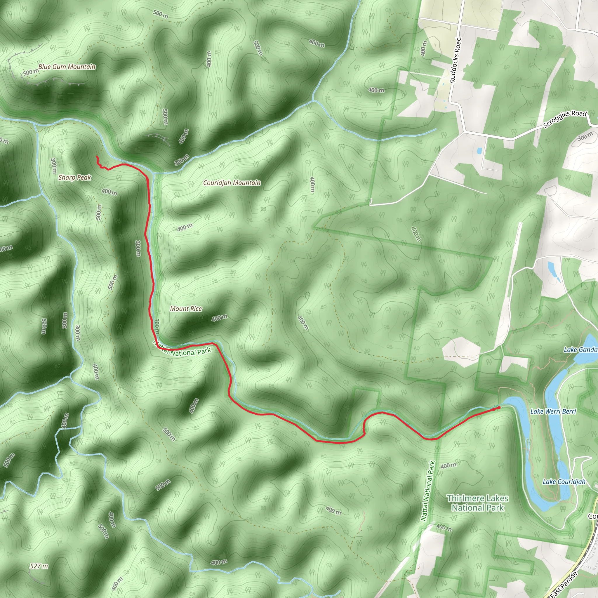 Couridjah Corridor Walk mobile static map
